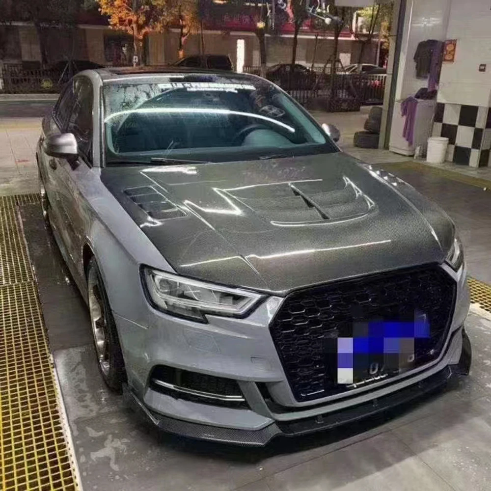 Cubierta de ventilación del capó en carbono – Audi A3/RS3 8V