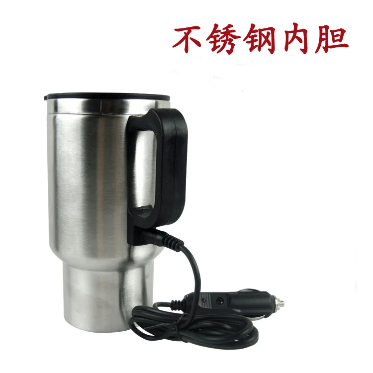 Taza calefactora eléctrica para coche de acero inoxidable de doble pared - imagen 2