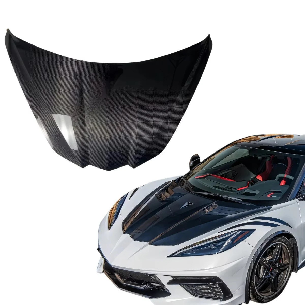 Capó fibra de carbono Eray para Corvette C8 Z06 Z07 2019-24
