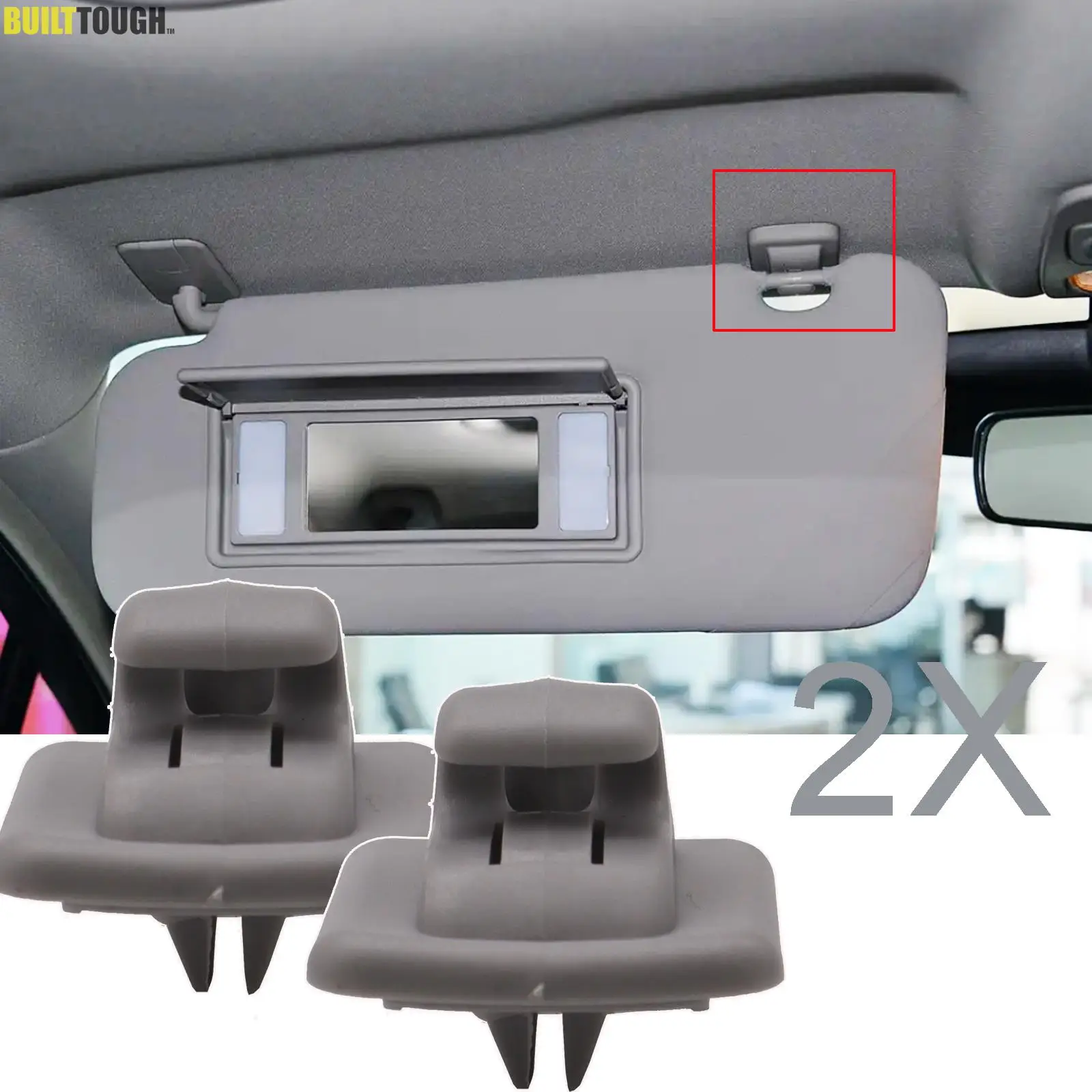 Kit clips para visera Peugeot 107 206 307 y Citroën C1 DS3 C5