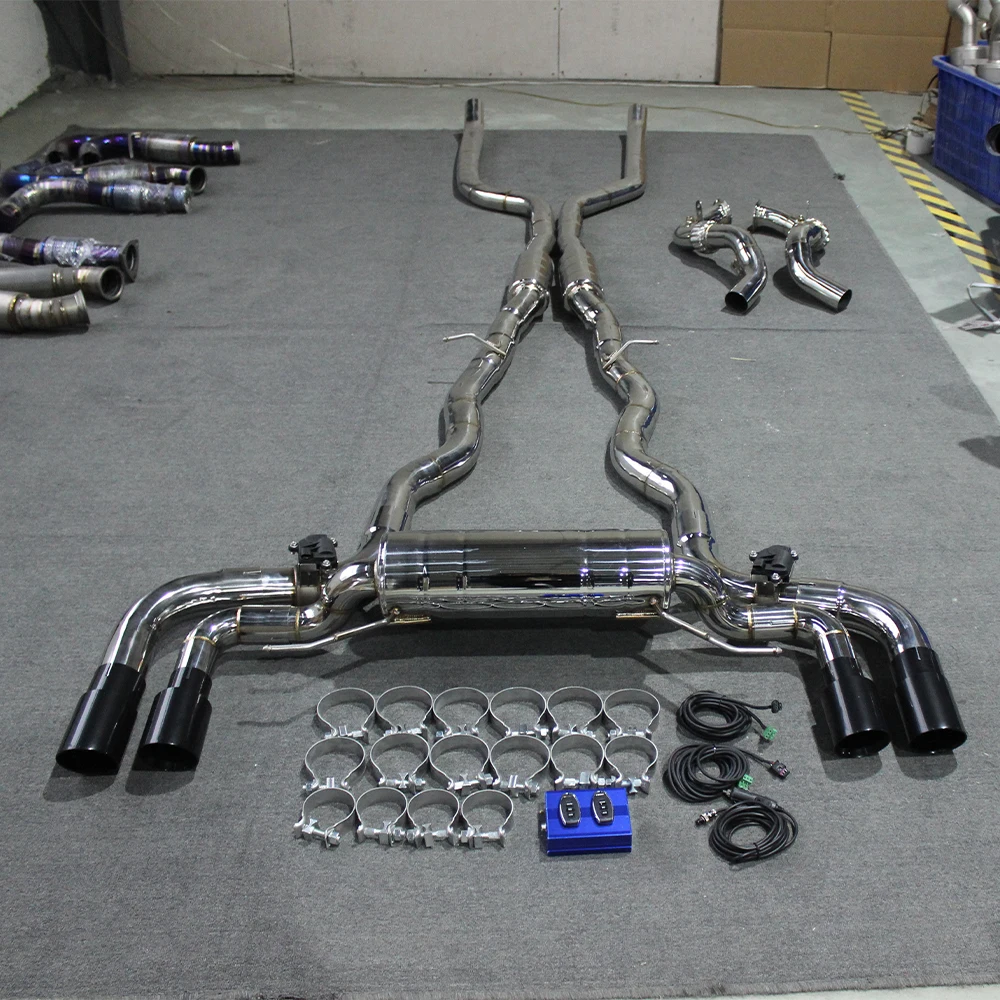 Sistema de escape Catback de acero inoxidable para BMW M8