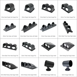 Pod soporte para medidores 52 mm negro tablero coche