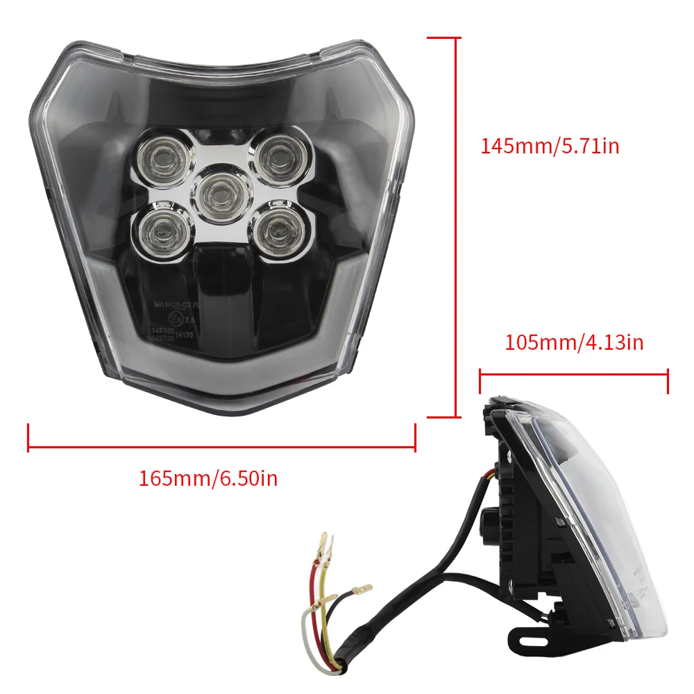 Placa faro LED KTM EXC XC XCF XCW 150-450 - imagen 5