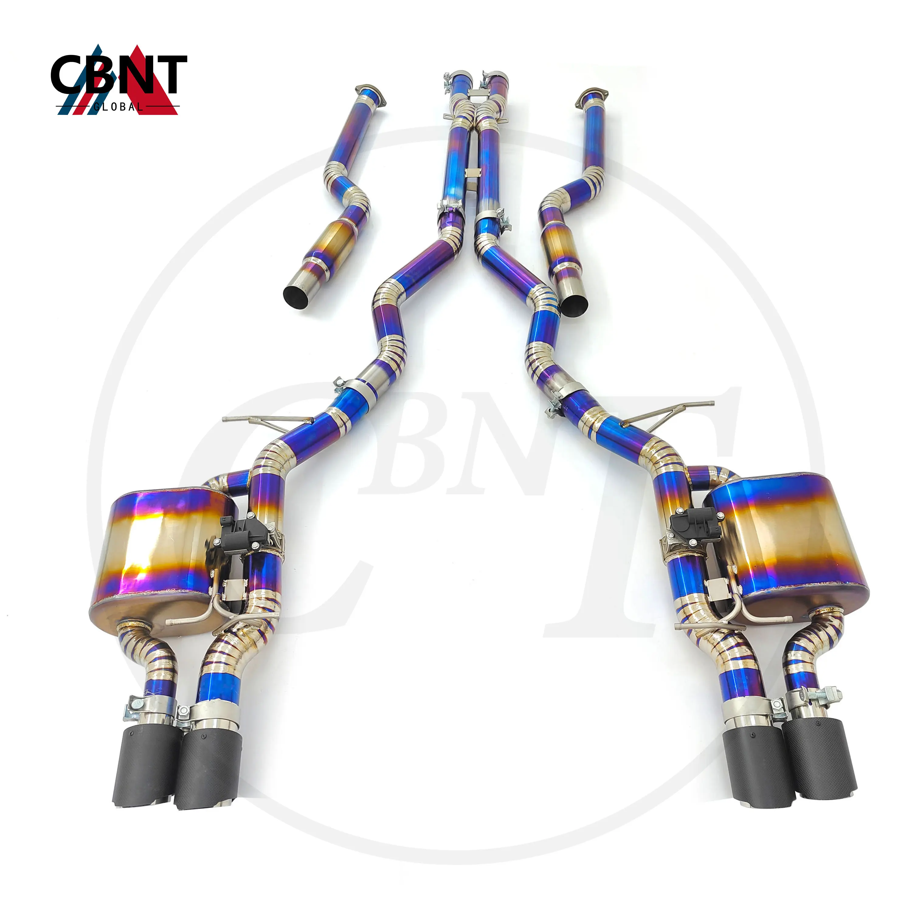 CBNT tubo de escape con válvula para BMW M5 E60 y M6 E63 V10 5.0 L