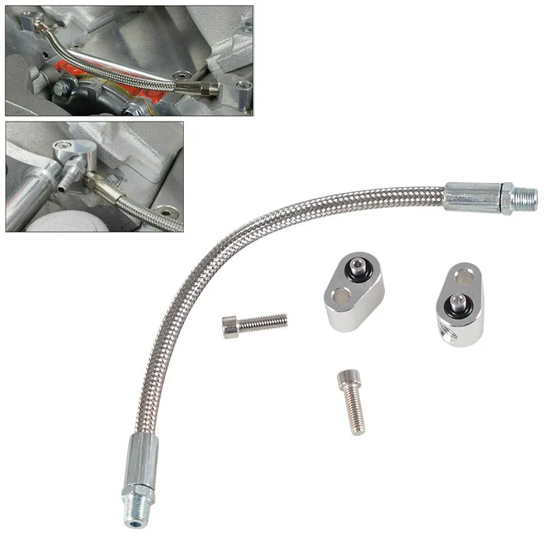 Kit de manguera refrigerante LS trenzada en acero con tubo de vapor - imagen 2
