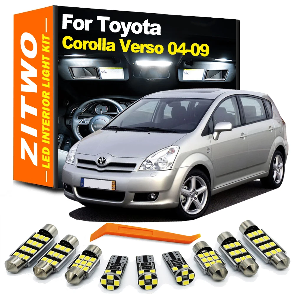 Kit LED interior techo ZITWO – Toyota Corolla Verso 2004-2009 14 uds