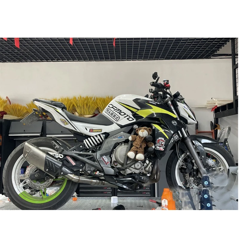 Tubo intermedio de escape inox para CFMOTO NK400 y 650NK - imagen 4