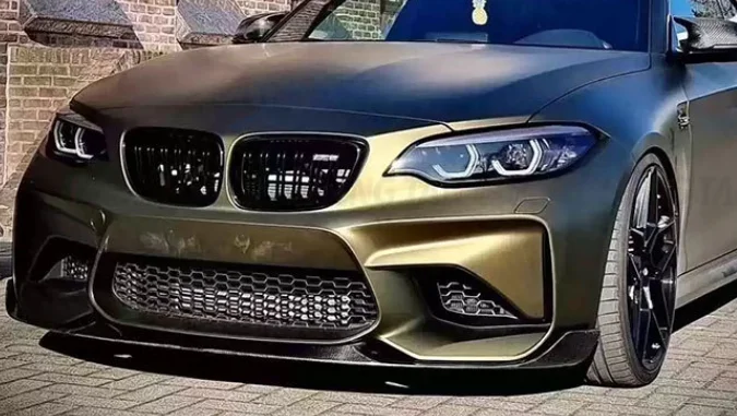 OEM labio parachoques delantero fibra de carbono para BMW M2 F87 - imagen 2