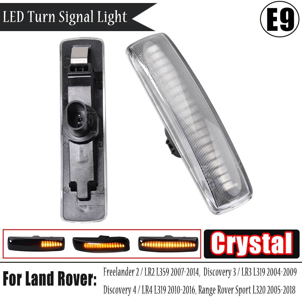 Intermitente LED dinámico lateral para Land Rover LR3 LR4 Freelander 2 - imagen 3