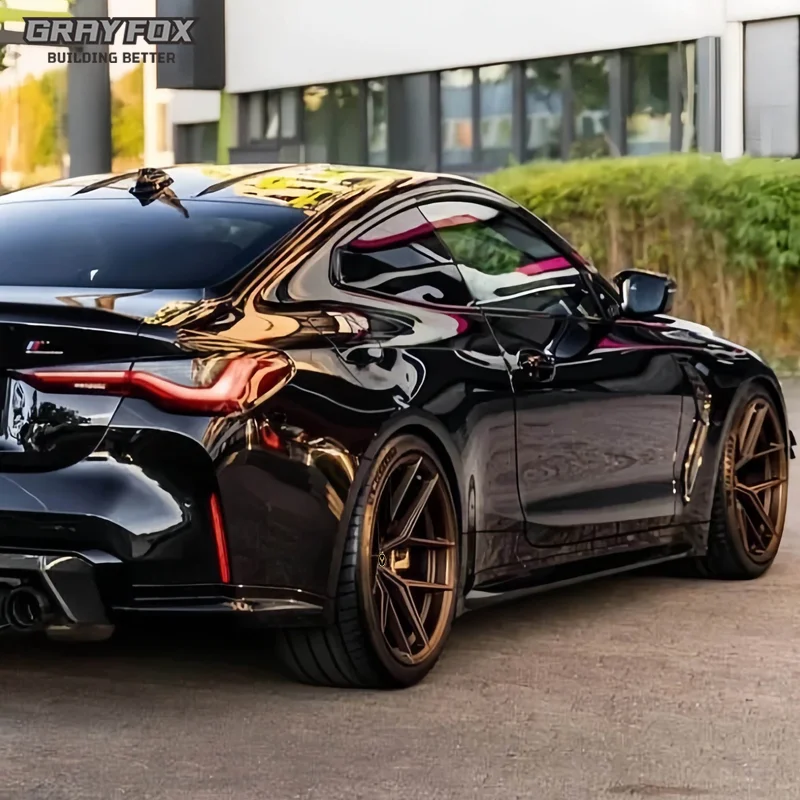 GRAYFOX personalizado Deep Gold una pieza 17-22 pulgadas PCD 5x112 5x120 5x114.3 para BMW F10 E60 E30 E46 ruedas de aleación de aluminio forjado - imagen 3