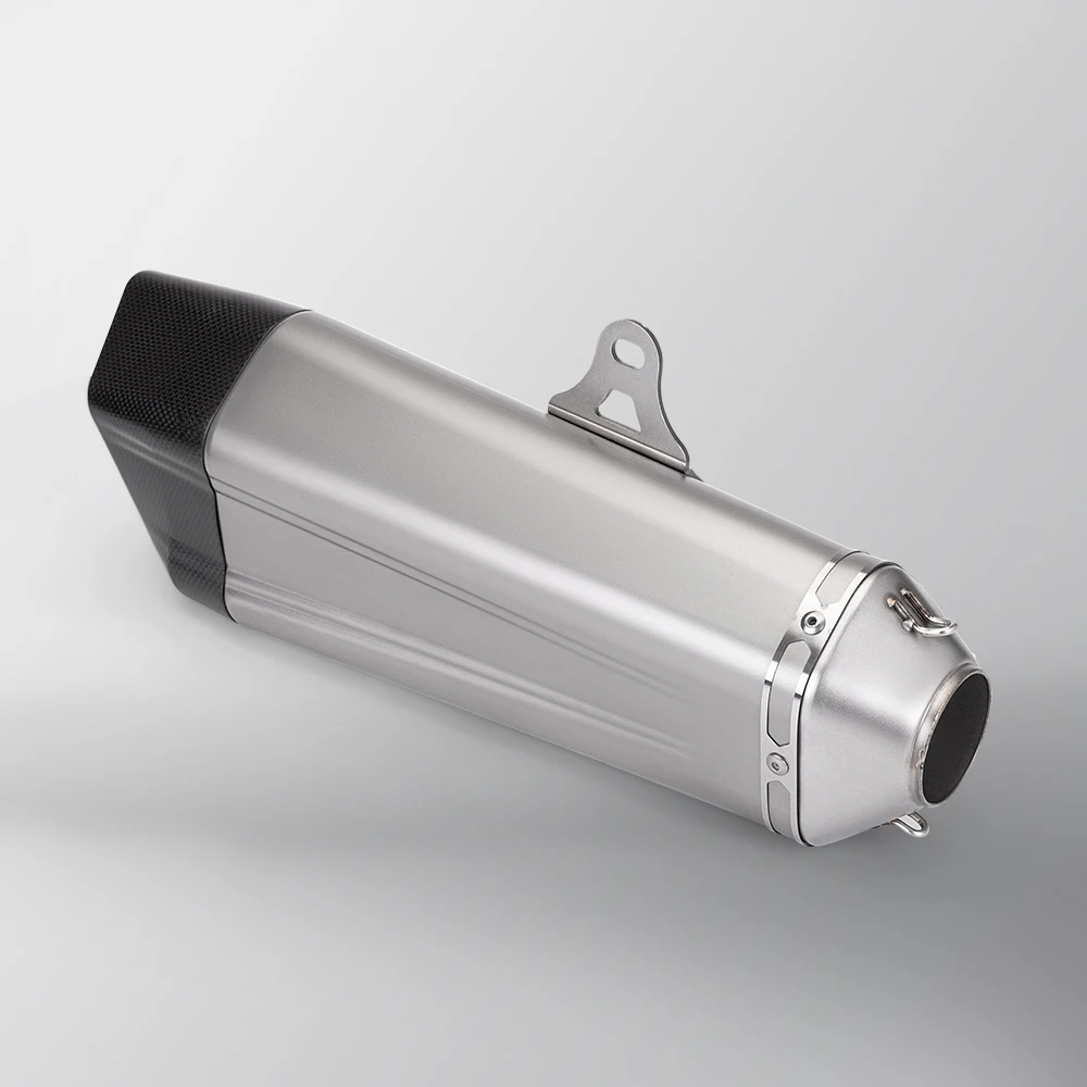 Tubo silenciador de escape de motocicleta de fibra de carbono para CBR300 CBR600RR Z1000 ZX10R Tmax530 Nmax155 Pcx125 - imagen 5
