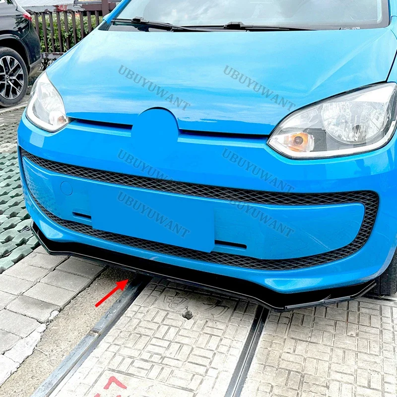 Para Volkswagen UP 2011-2015 alerones delanteros de coche mejoran la estabilidad del vehículo divisor de parachoques delantero de coche accesorios de coche - imagen 4