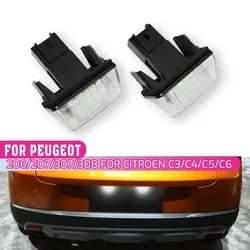 Luz LED de matrícula Citroën y Peugeot C3, C4, 206 y 307