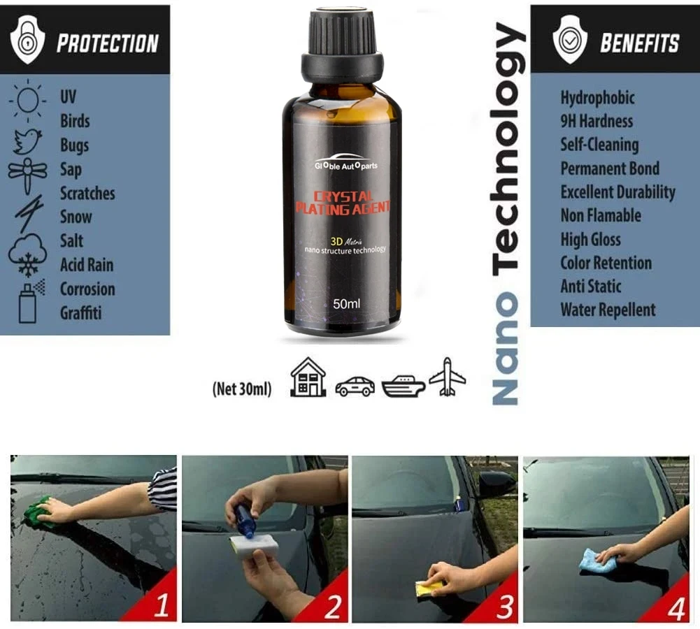 Sellador cerámico 9H hidrofóbico - Protección pintura antiarañazos - imagen 4