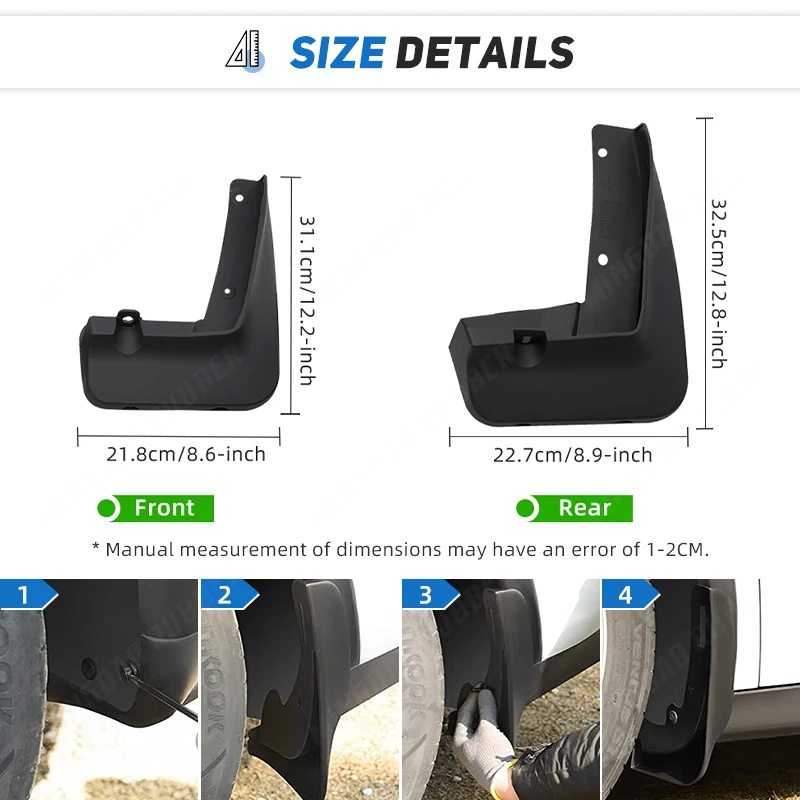 Guardabarros delanteros y traseros para BMW 5 Series GT F07 2010-2017 protectores contra salpicaduras para guardabarros accesorios de coche - imagen 3