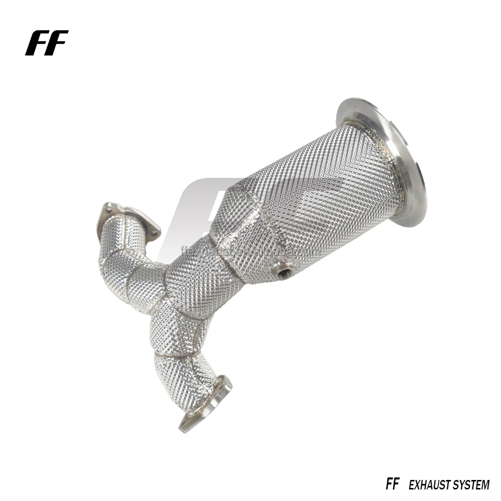 Tubo de bajada de alto flujo para Audi S4 S5 B9 3.0T Sport Cat - imagen 3