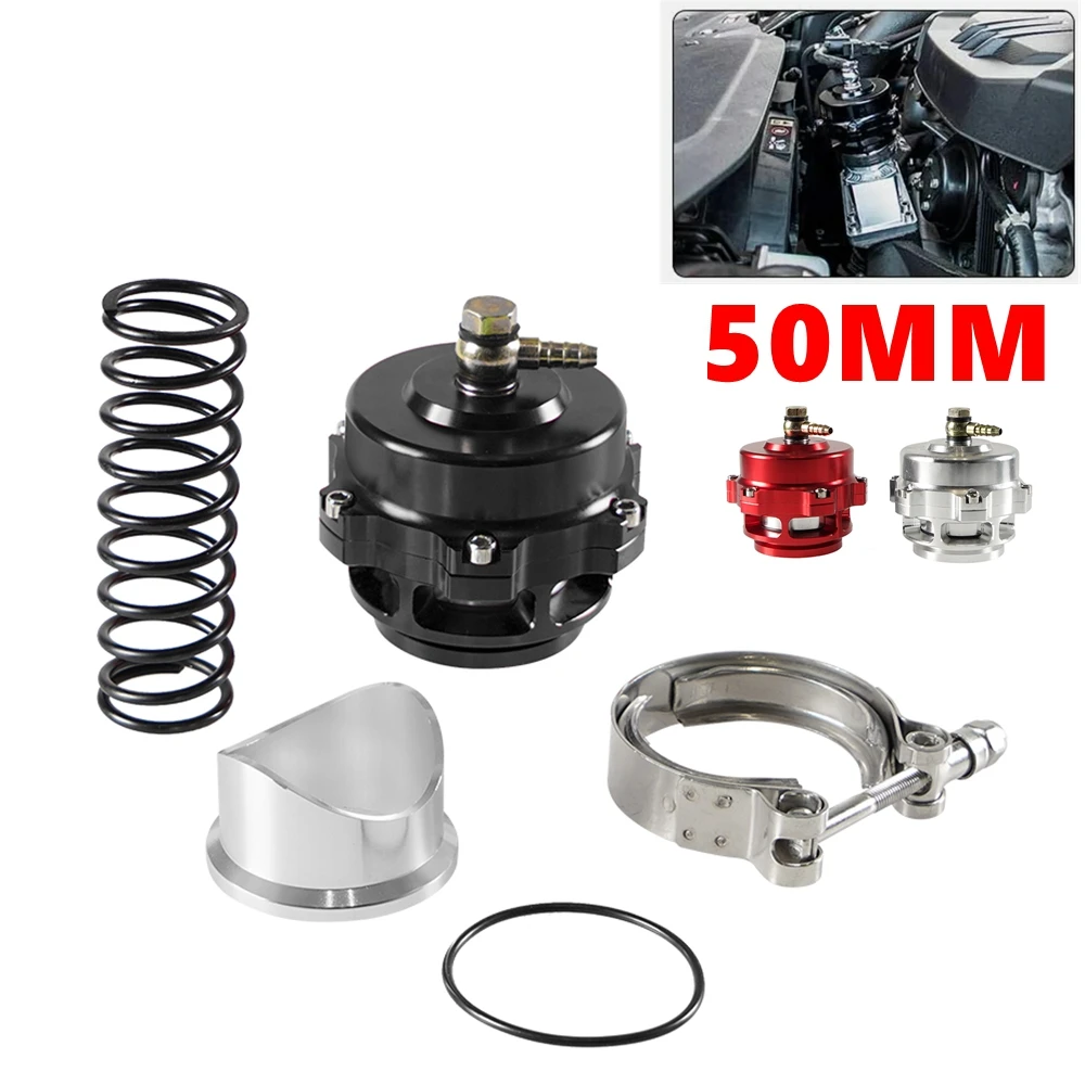 Válvula BOV universal SPEEDRACING de aluminio en acabado negro
