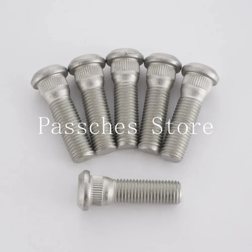 5 uds pernos estriados de pernos de rueda para BYD Chery M12x1 | Diámetro 14,3 mm | Longitud 48 mm | Grado 10,9 - imagen 2