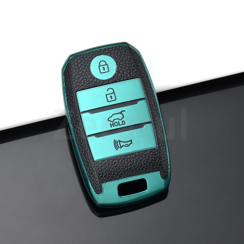 Funda de llave Kia Sportage/Rio/Picanto – Cuero 4 botones - imagen 4