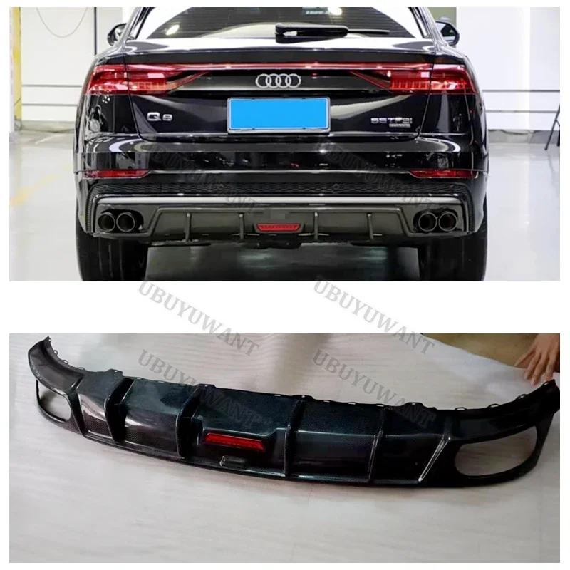 Alerón trasero fibra de carbono Audi Q8 SQ8 2019-2023 – Negro mate - imagen 2