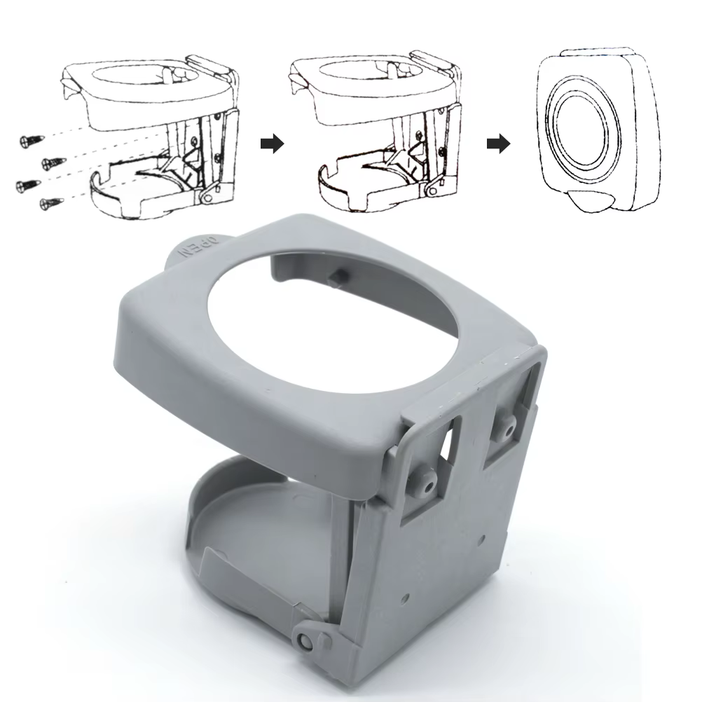 Portavasos plegable ajustable universal para puerta de coche - imagen 3