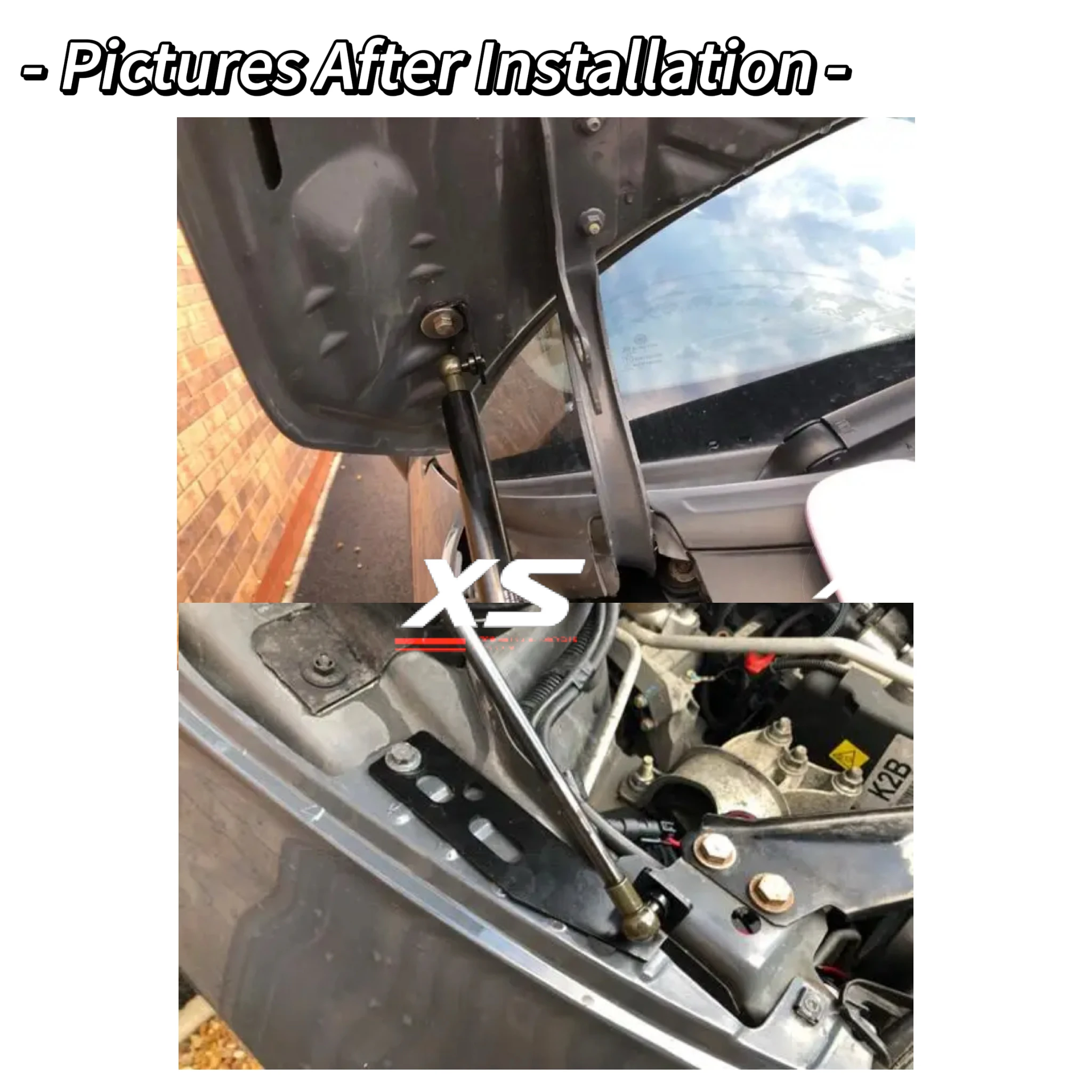 Fiat 500 500e Kit 2 Amortiguadores Capó Gas 2007-2023 - imagen 3