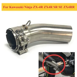 Silenciador acero inoxidable con tubo de enlace Kawasaki ZX-4R