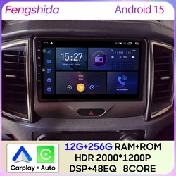 Radio GPS con CarPlay y Android Auto para Ford Ranger 2015-2022