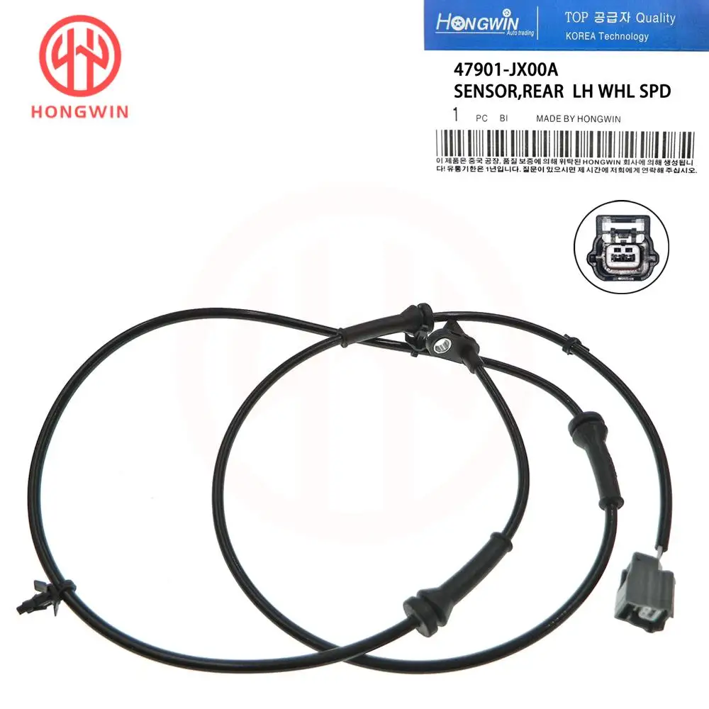 Sensor de velocidad de rueda trasera izquierda derecha ABS 47901-JX00A / 47900-JX00A para Nissan NV200 Evalia Diesel 1,5 dCi gasolina 1,6 16V 2010-2022 - imagen 2