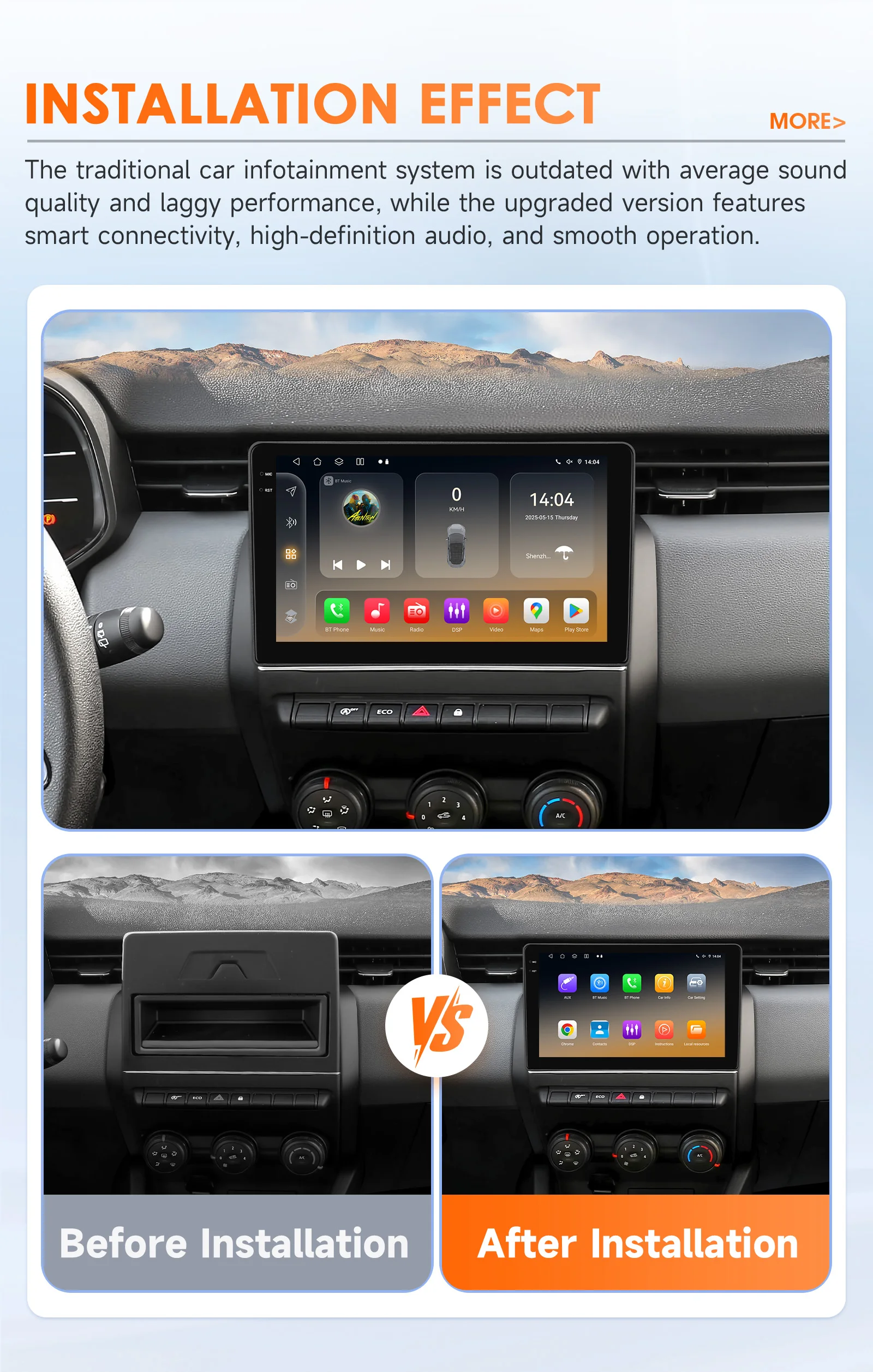 Radio Android 14 para Renault Clio V 2019-2021 con CarPlay y GPS - imagen 2