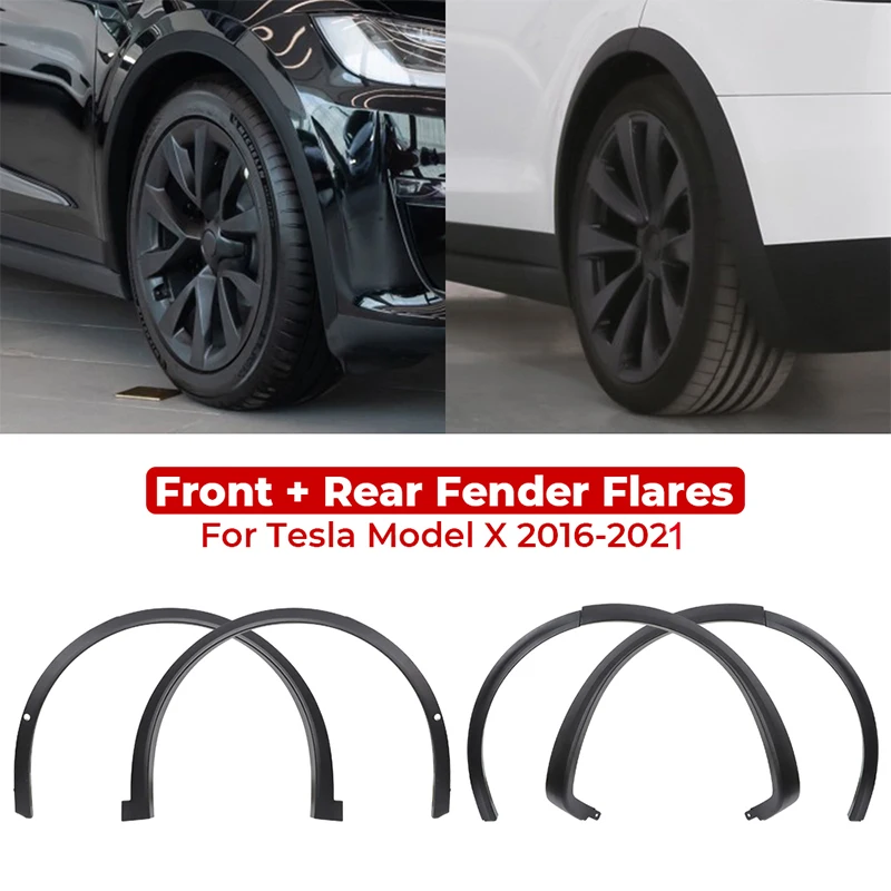 Guardabarros delanteros y traseros para Tesla Model X 2016-2021 - imagen 2