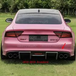 Difusor trasero Audi A7 2011-2018 en carbono o negro mate/brillante