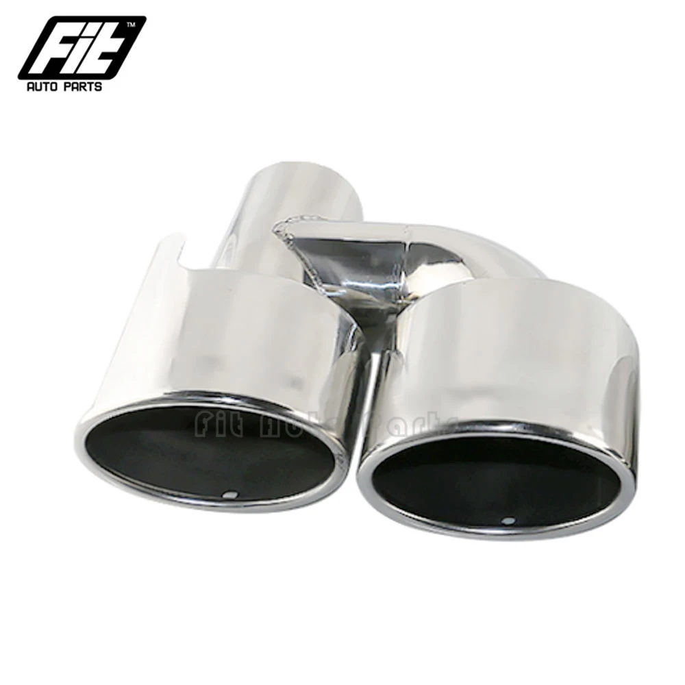 Tubo escape doble ovalado inoxidable Mercedes C W204 C200 C260 - imagen 5