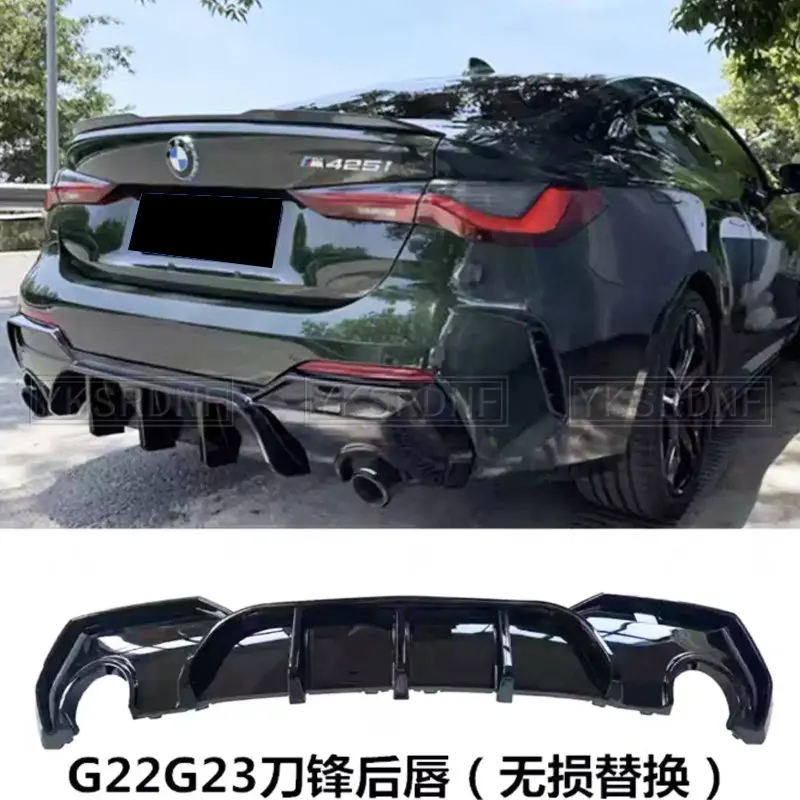 Difusor trasero BMW Serie 4 G22 G23 M Sport - Kit aerodinámico negro - imagen 2