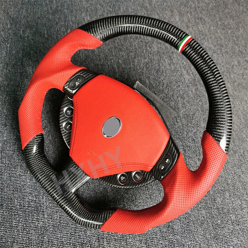 Volante de fibra de carbono para Maserati Ghibli Levante Quattroporte Granturismo GT volante personalizado - imagen 3