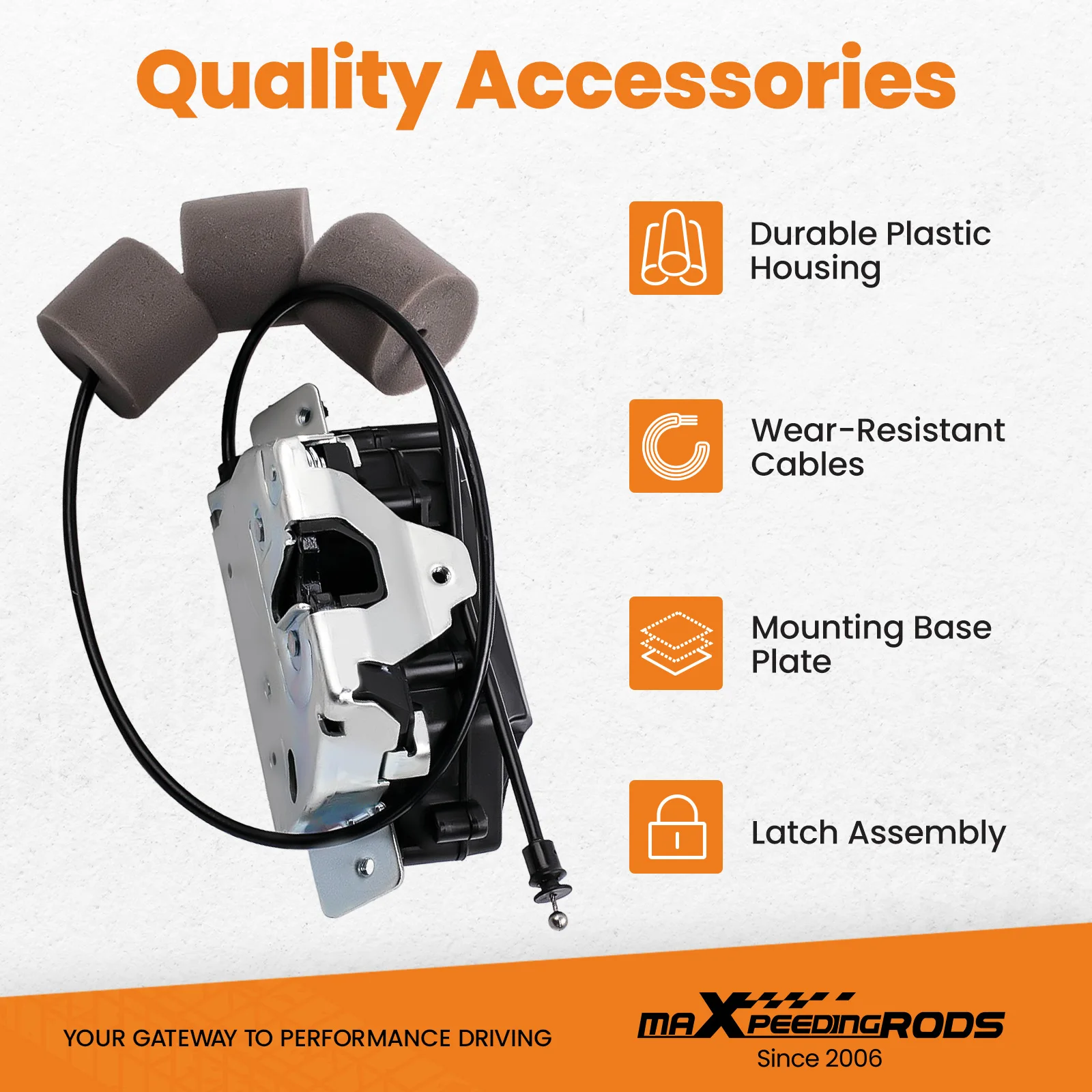 Mecanismo de bloqueo tapa de maletero de portón trasero para Mercedes W251 W164 A 1647400435   A 1647400735 1647400335 - imagen 4