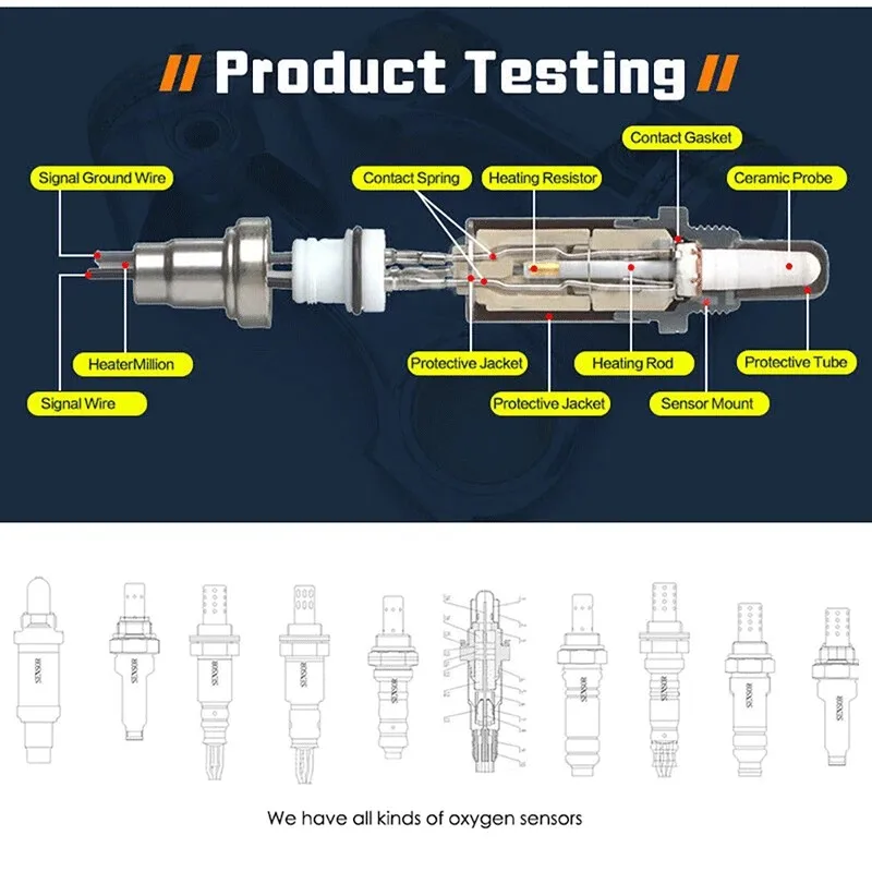 Sensor de oxígeno instalado en motor de GM