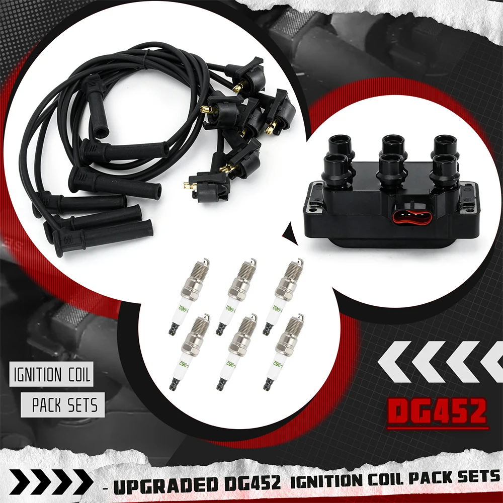 Bobina DG452 para Ford Ranger V6 1990-2010 con bujías y cables - imagen 2
