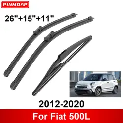 Escobillas limpiaparabrisas para Fiat 500L, delanteras y traseras
