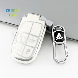 Funda llave TPU bordes plateados – Jeep Grand Cherokee Dodge Chrysler