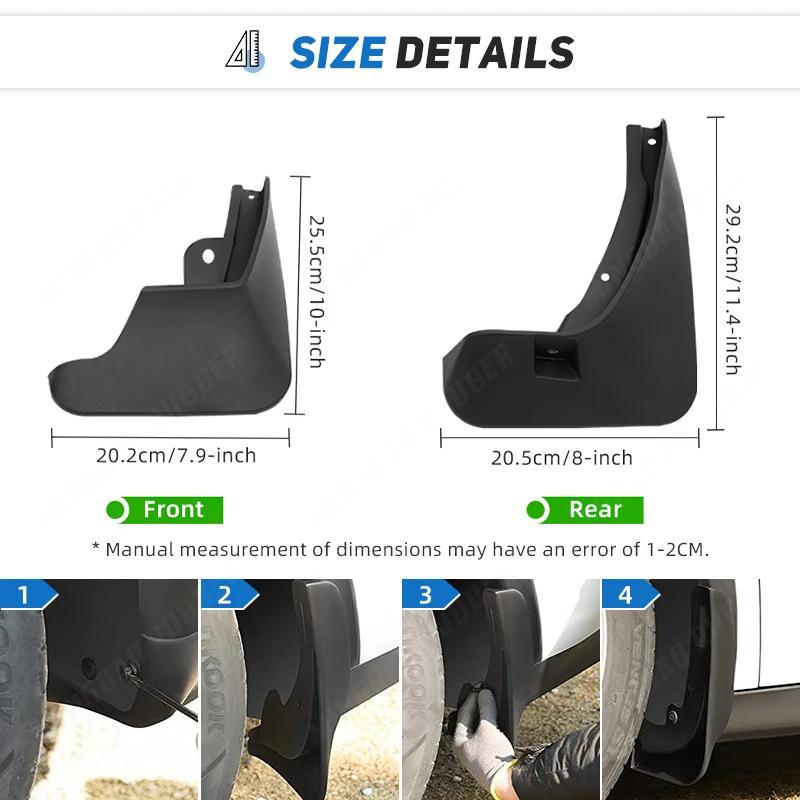 Guardabarros protector contra salpicaduras Renault Captur QM3 - imagen 3