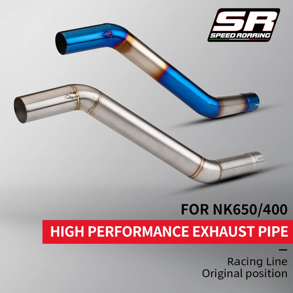 CFMOTO Escape slip on NK400 NK650 - tubo de enlace medio Moto GP - imagen 2