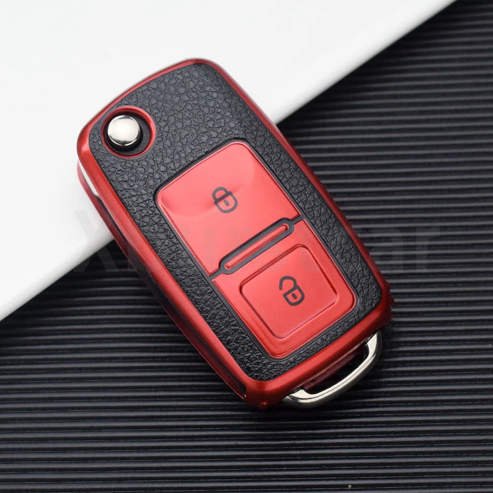 Funda instalada en llave Volkswagen
