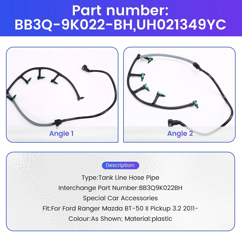 Manguito retorno combustible Ford Ranger/Mazda BT-50 II 3.2 - imagen 2
