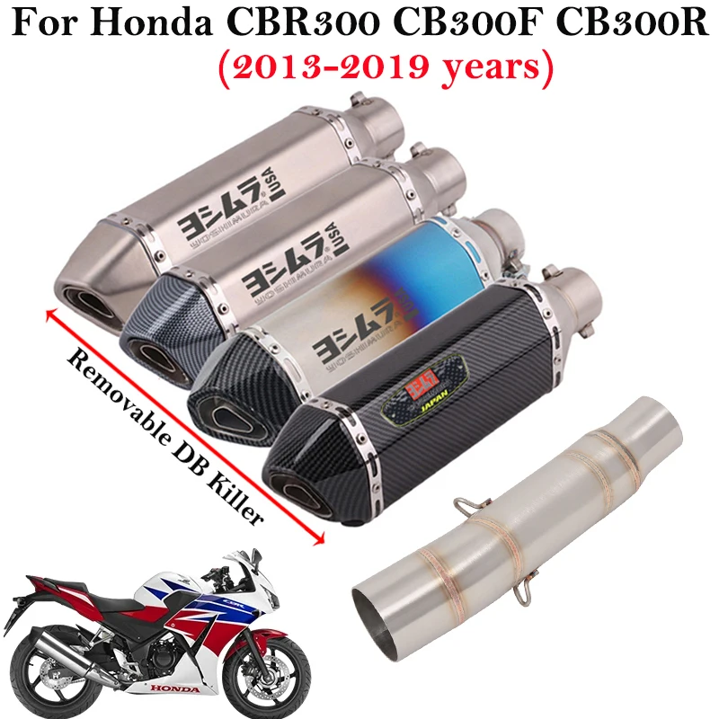 Silenciador escape Honda CBR300 CB300F CB300R 2013-2019