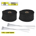 2pcs 5cm 5m Black