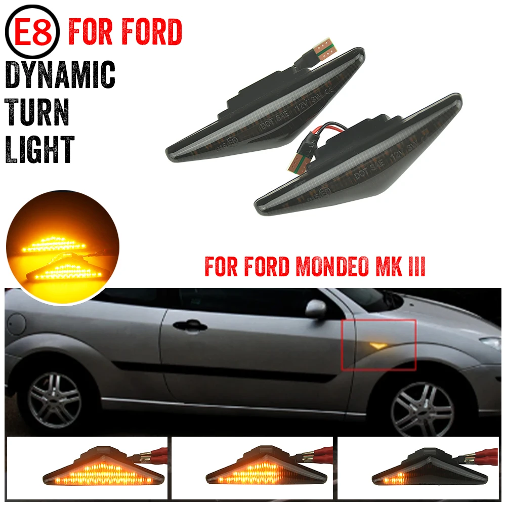 Intermitente LED dinámico para Ford Mondeo MK3 (2000-2007)