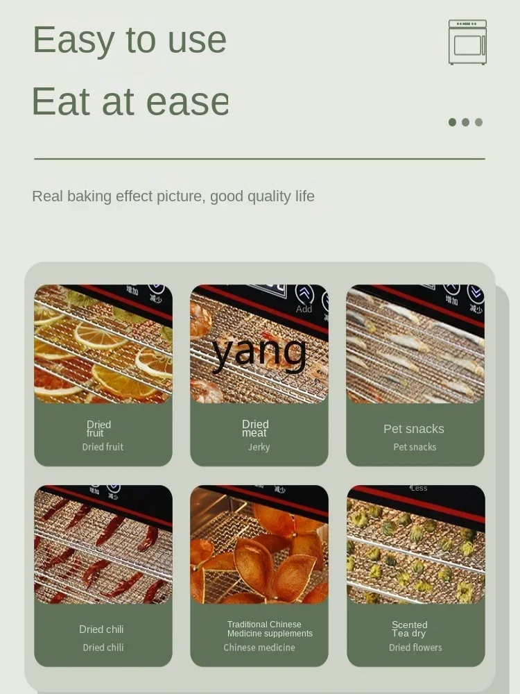 Jq Secador de frutas y verduras para el hogar, comida pequeña, aperitivos para mascotas, secador de aire para alimentos y verduras - imagen 3