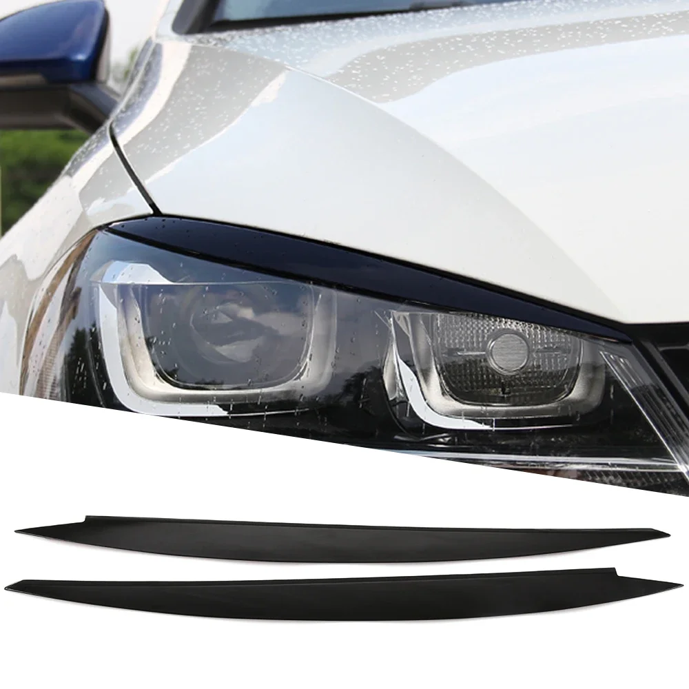 Ceja del faro ABS fibra carbono para VW Golf 7 (2013-2017) llamativo - imagen 2