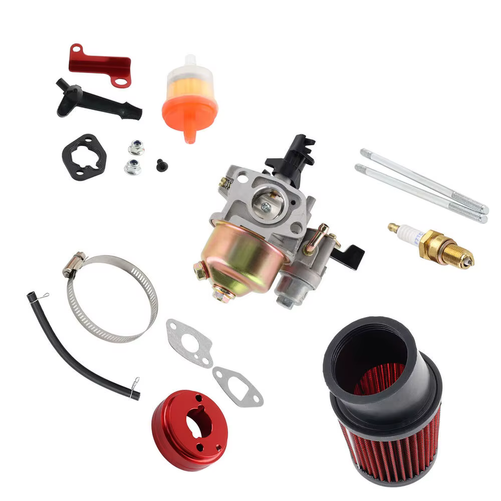 Adaptador filtro aire carburador rojo – Predator 212cc 196cc Go Kart